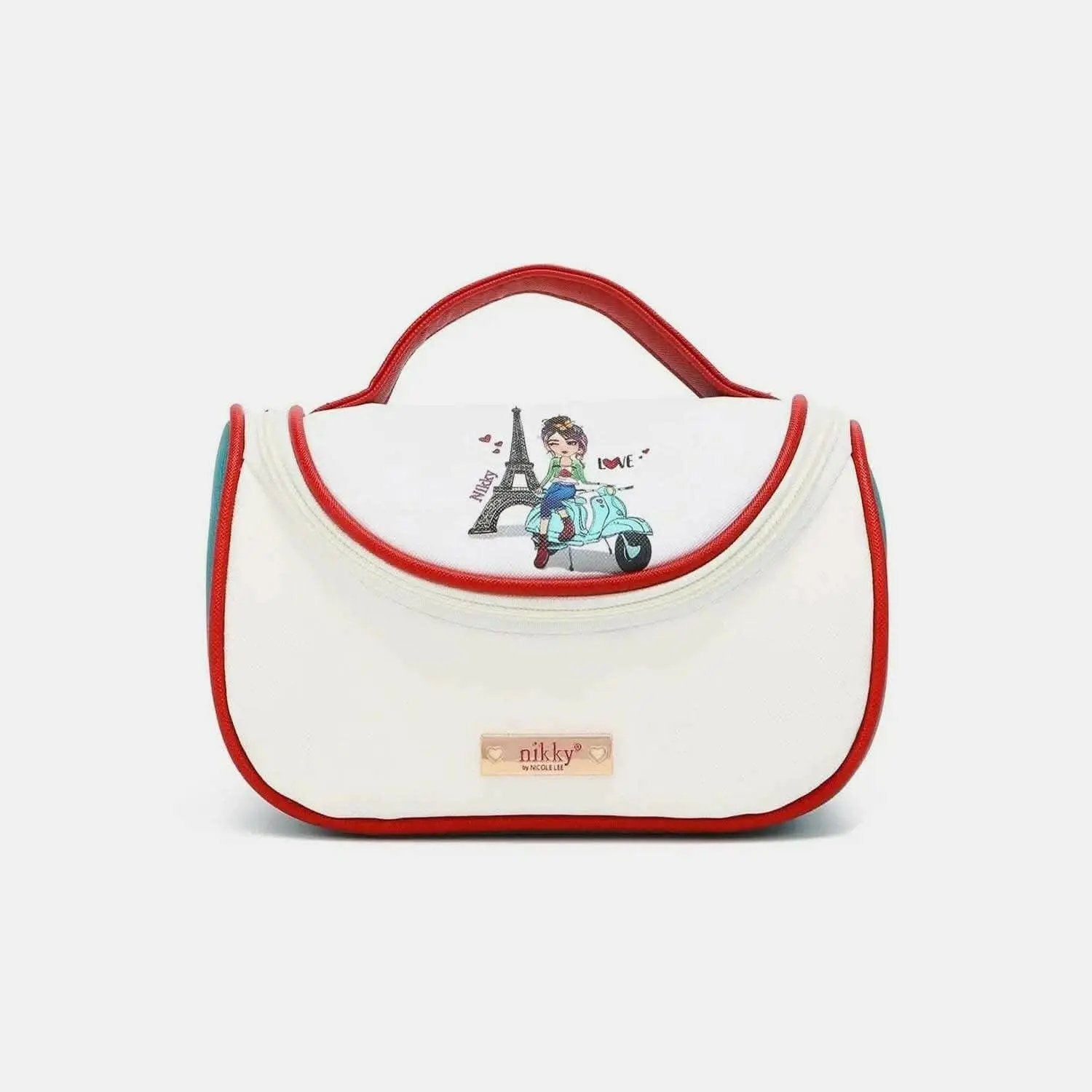 Nikky contrast makeup bag - chic organizer - Love Salve